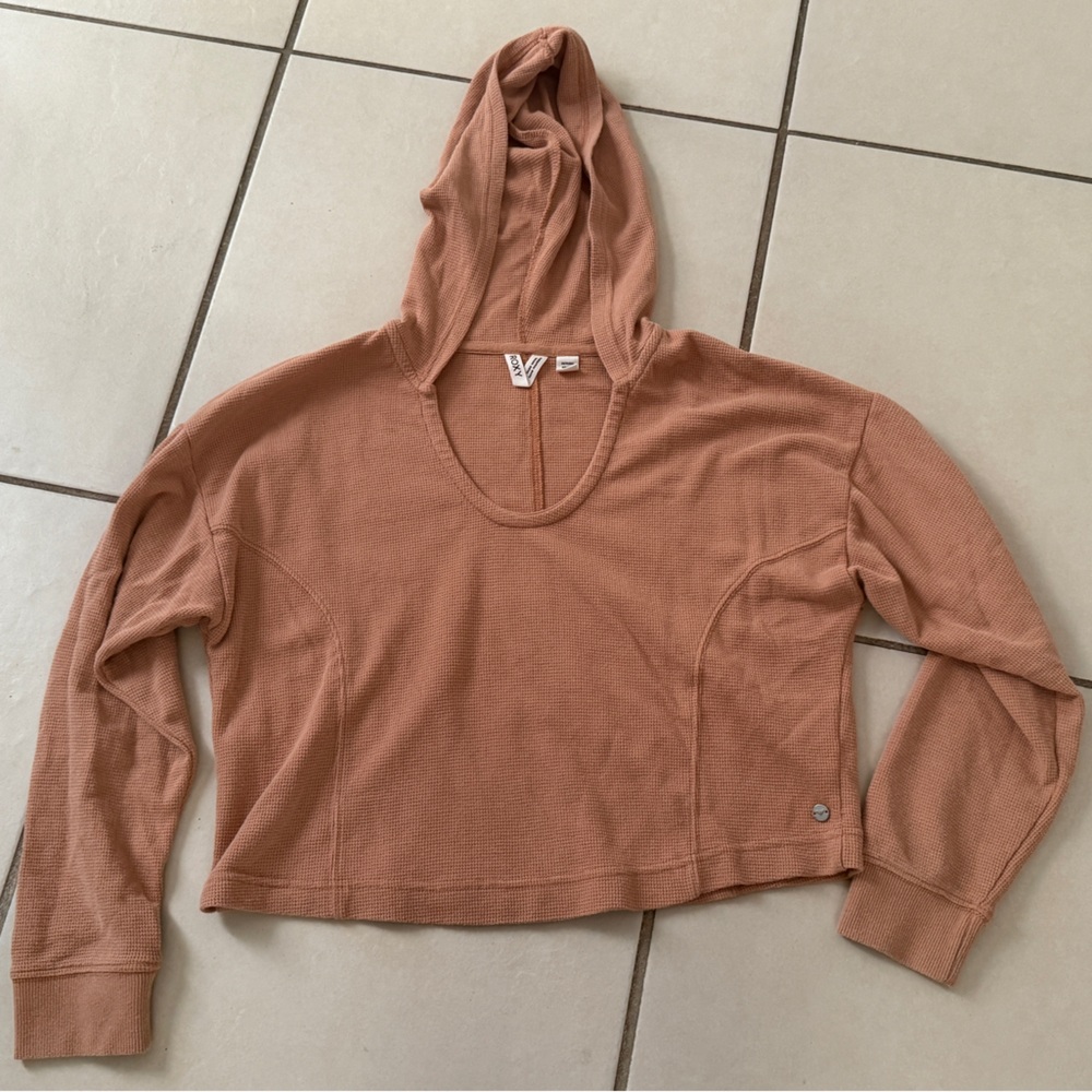 Roxy peach Waffle Knit Hoodie